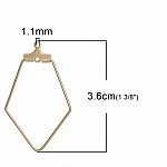 Suporte para brincos em ouro Diamond Primer N°02 x 1 peça