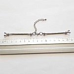 Pulseira de corrente com mostrador de relógio de estilo europeu com fecho de lagosta 7 X 8,5 cm