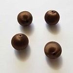 Conta de arame tecida 15 mm castanha