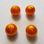 Conta de arame tecida 15 mm Laranja