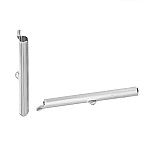 2 fechos de tubo de cobre de 40x6mm, cor prata brilhante-72435 