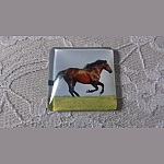 Cabochão de vidro quadrado 30mm 009 