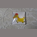 Cabochão de vidro quadrado 30mm 005 