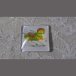 Cabochão de vidro quadrado 30mm 004 