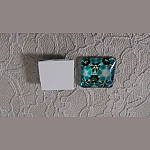 cabochão de vidro quadrado 25mm 047 