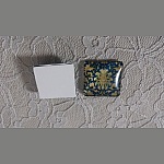 cabochão quadrado de vidro 25mm 045 