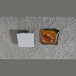 cabochão de vidro quadrado 25mm 036 