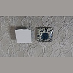 cabochão de vidro quadrado 25mm 033 