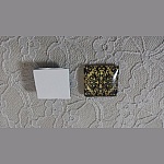 cabochão de vidro quadrado 25mm 031 