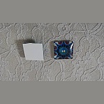 cabochão de vidro quadrado 25mm 030 