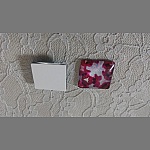 cabochão de vidro quadrado 25mm 029 
