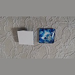 cabochão de vidro quadrado 25mm 027 