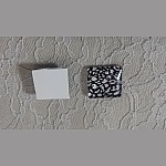 cabochão de vidro quadrado 25mm 006 