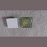 cabochão de vidro quadrado 25mm 004 