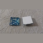 Cabochão de vidro quadrado 25mm 001 