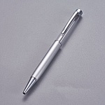 Caneta para decoração de missangas tubo vazio para personalizar prata prata x 1 peça