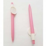 Caneta cor-de-rosa com suporte para cabochão 25 mm