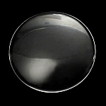 Cabochão redondo 38 mm em vidro transparente