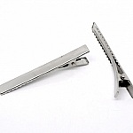 Conjunto de 20 clipes de crocodilo - Prata 75 mm x 9 mm