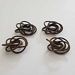 Conta em espiral de bronze de 18 mm N°01