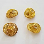 Conta em espiral 21 mm Ouro N°02