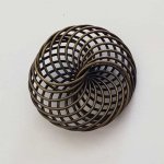 Conta espiral floral 30 mm N°04