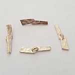 Barra para fecho de metal prateado N°13