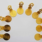 Suporte para brincos Clips Bandeja N°01 2nd Choice x 20 pares Ouro