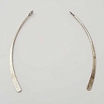 Barra de metal curvada Prata 1 anel N°01 Prata