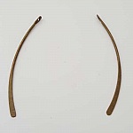 Barra de metal curvada Haste Prata 1 anel N°01 Bronze