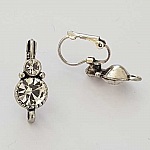 Suporte para brincos Dormeuse N°104 x 1 par Prata