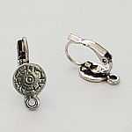 Suporte para brincos Dormeuse N°106 x 1 par Prata