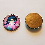 Pendentif Cabochon 25 mm Fantaisie N°12-05