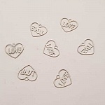 Breloques Cœur N°87 Cœur Blanc Love