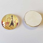 cabochon rond en verre 20mm divers 041