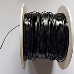 Fil Câblé Noir Diamètre 1 mm