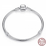Bracelet Argent 925 Fermoir Clip 20 cm