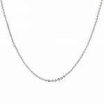 Collier N°01 Plaqué Platine Maille Forçat 47 cm