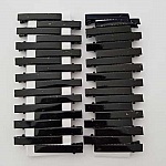 Lot N°02 de 36 épingles cheveux pinces barrettes Crocodiles - Couleur Noir 46 mm x 7 mm.