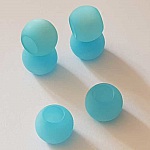 Perle Polaris Mat Ronde 14 mm Aquamarine 001 x 1 Pièce