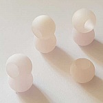 Perle Polaris Mat Ronde 14 mm Rose 001 x 1 Pièce