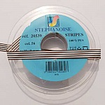 Ruban Galon 09 mm motif Fantaisie N°01 Blanc et Marron