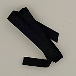 Ruban satin Noir double face de 10 mm x 0.50 cm