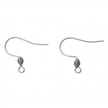 Suporte para brincos Gancho de aço inoxidável N°01 X 1 par