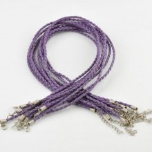 1 Cordão entrançado N°07 - Suporte de colarinho com 3 mm de diâmetro
