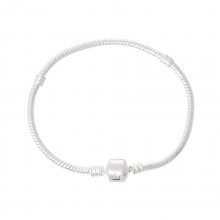 Pulseira de clipe europeu 20cm Fecho liso