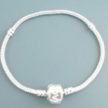 Pulseira de clipe europeu 22cm Fecho de amor