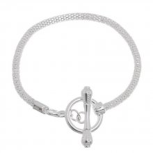 Pulseira de alternância europeia 17cm
