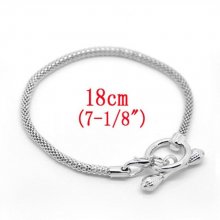 Pulseira de alternância europeia 18cm