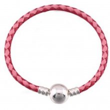 Pulseira europeia entrançada Clip 02 19cm